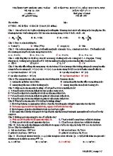 Đề kiểm tra học kỳ II môn Vật lý Lớp 11 - Mã đề 001 - Năm học 2019-2020 - Trường THPT Hoàng Hoa Thám